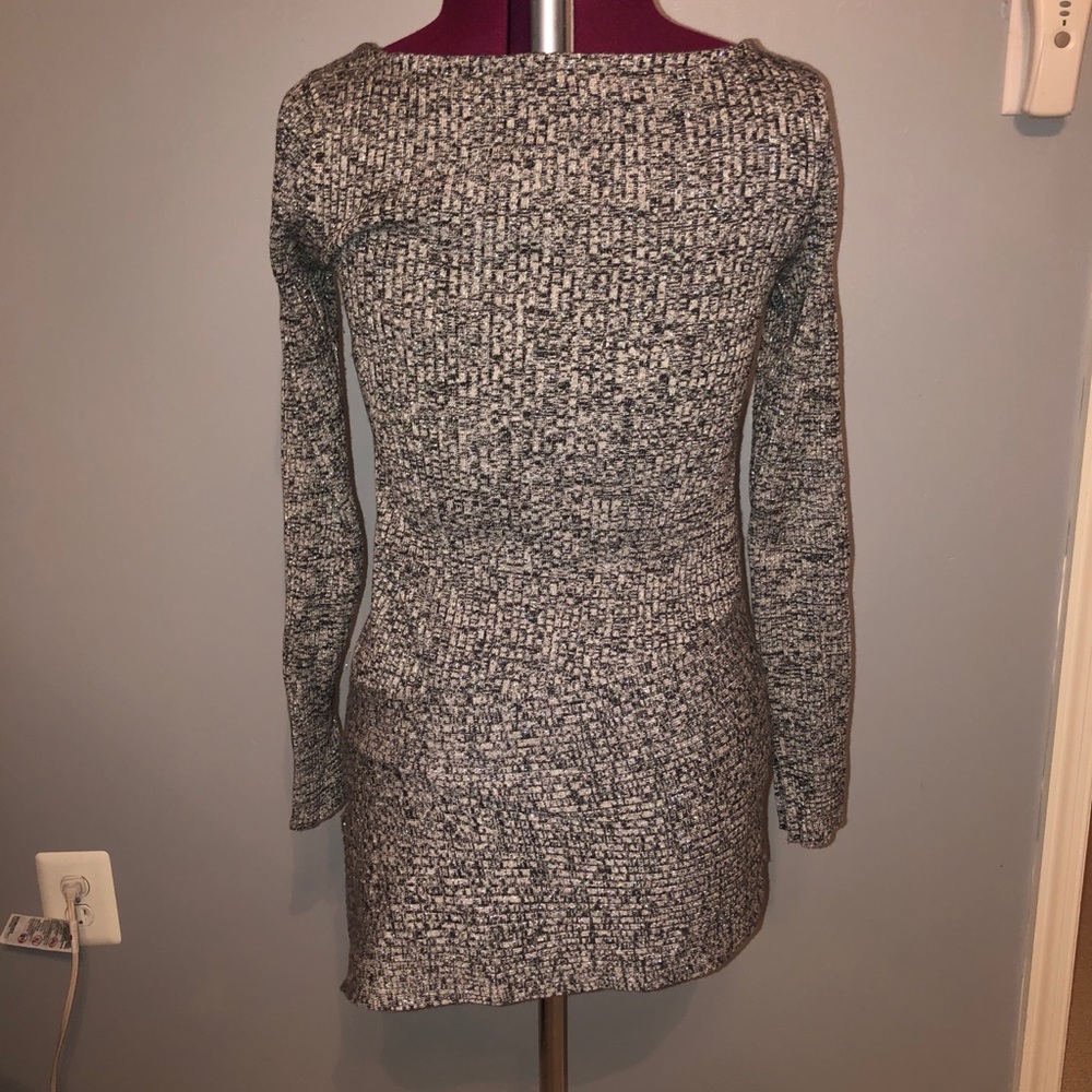 WHBM Knit tunic sweater with asymmetrical hem